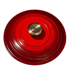 Le Creuset Replacement Lid ONLY - Enameled Cast Iron - Cerise Red - 10 in/24cm